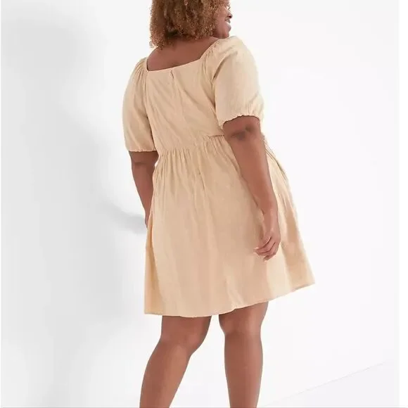 Lane Bryant Cream Midi Dress - Picture 2 of 12